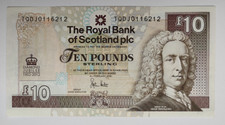 10 Pound Scotland 2012 Commemorative Diamond Jubilee GB VF+ Paper money