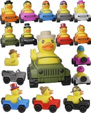 16 Ducks Compatible with Jeep Rubber Ducks. Mix  Match Colors and Duck Style...