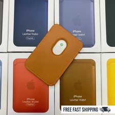 For iPhone 17 16 15 14 13 Original Leather Wallet Card Holder Case With MagSafe