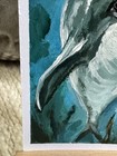 ACEO Original Miniature Painting ACEO Dolphin Art Salt & Tide Series Ocean Life — photo 7