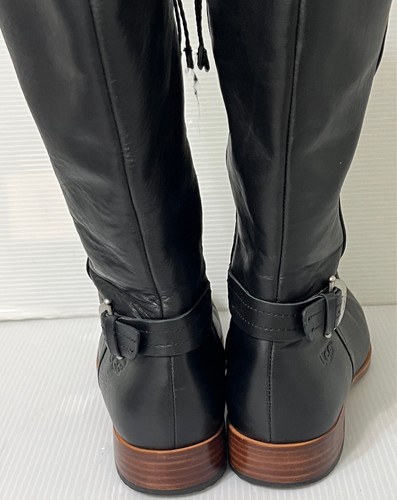 UGG Amberlee Boots Buckle 1921 Black Leather Tall Riding Boots Sz 9 EUC - Picture 9 of 19