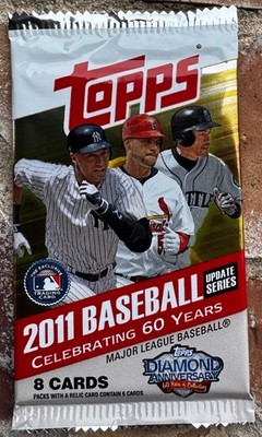 Topps 2011  Baseball MLB 8 Card  (FACTORY SEALED) Possible Mike Trout Rookie