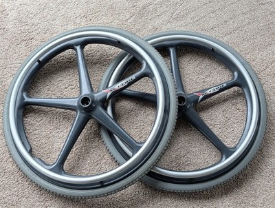 Pair X-Core 5-Spoke 24'' Wheelchair Wheels 24 x 1 3/8 (37-540) Primo Orion Tires