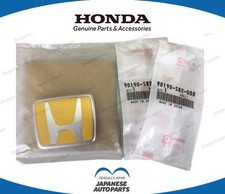 HONDA OEM NSX NA1 NA2 Front Y52P Indy Yellow Pearl Emblem Set Badge Ornament