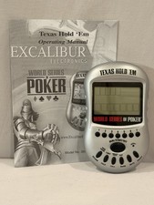 Excalibur "Texas Hold Em" World Series Of Poker Electronic Handheld Game WORKS