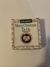 Longaberger 1996 Christmas Holiday Cheer Basket Tie-On
