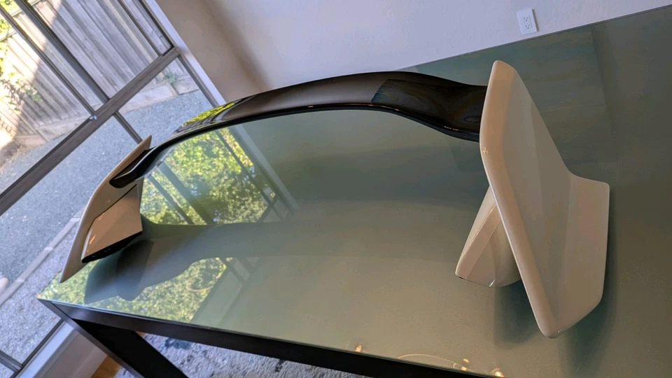 17-21 HONDA CIVIC TYPE R OEM REAR HATCH WING SPOILER Championship White 2017 Foto 2 de 4