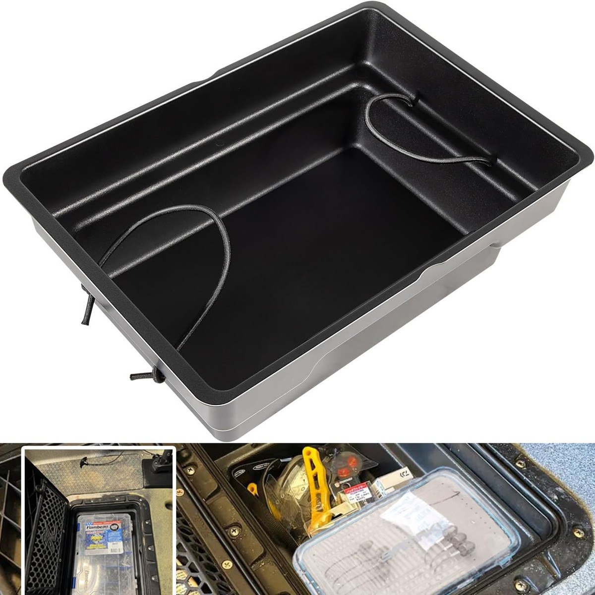 hobie outback sqaure hatch storage tackle box H-Rail Bins and Trays Loosening the clamp allows you to remove the accessory or slide it along the length of the rail 3D printed tackle bin for