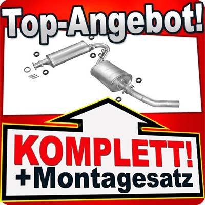 Auspuff für PEUGEOT BOXER I 1.9 D TD 2.5 TD TDI 2.8 HDI Auspuffanlage