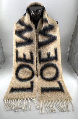 LOEWE Wool Mohair Infinity Scarf Authentic New Never Used Made in Italy