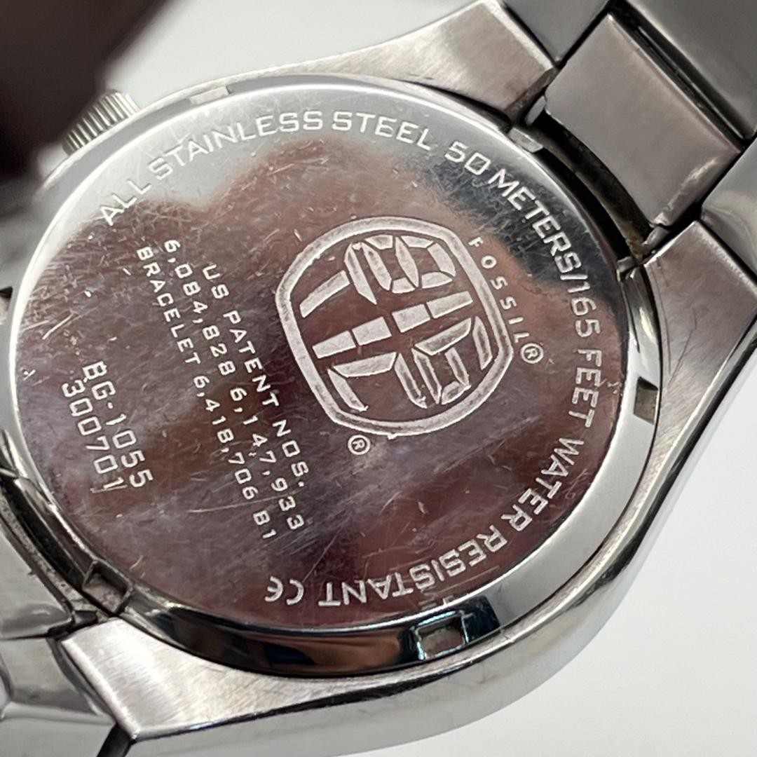 Fossil BG-1055 Big Tic Kanji Vintage Men's Watch Used with