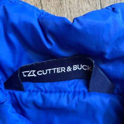 Cutter & Buck Rainier Men 3XL Blue Quilted Puffer Vest Full Zip Lightweight 598 image 3