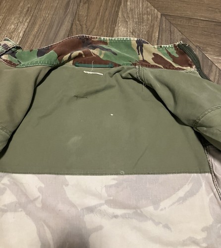Vintage British Para Smock DPM Camo Parachutist 70s 80s Cotton Distressed Large - Picture 14 of 19