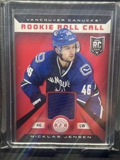 2013-14 Totally Certified #RR-NJ Nicklas Jensen Rookie Roll Call Red Jersey