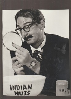 8X10 B&W PHOTO OF CLOSE UP STEVE ALLEN