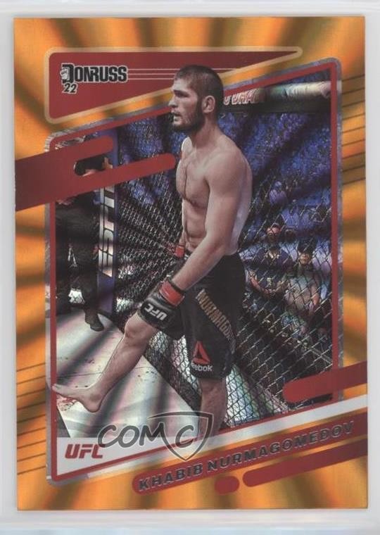 2022 Donruss UFC Holo Orange Laser Khabib Nurmagomedov #4