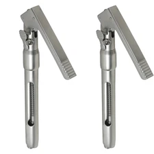 2 Pcs Intraligamental Syringe Pen With Lock 1.8ml Dental Anesthetics Curved