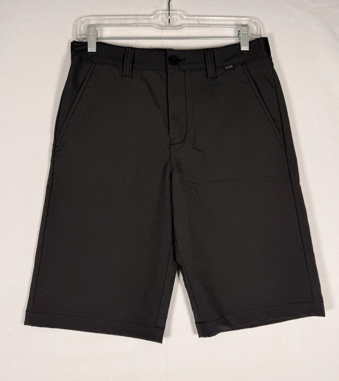 NWT Travis Mathew J Hef-Flex Shorts Youth Boys Large Black Golf 10" Inseam