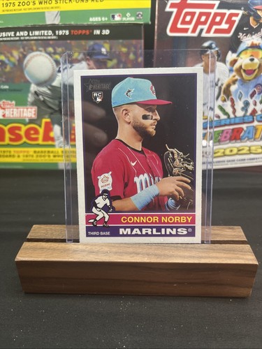 2025 Topps Heritage 1976 Image Variation SP #136 Connor Norby RC Marlins