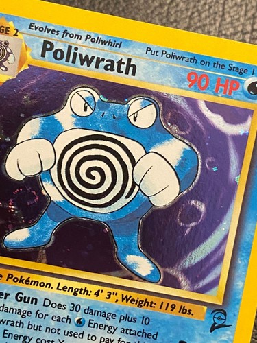 Pokémon TCG - Vintage WOTC - Poliwrath #15/130 - Base Set 2 - Holo Rare NM - Picture 11 of 13