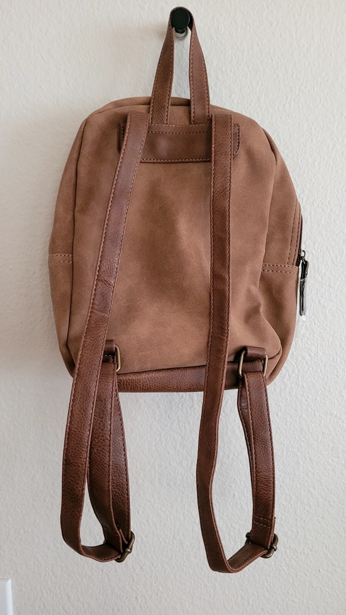 BOC Born Concept Faux Leather Mini Backpack Tan | eBay display picture 1