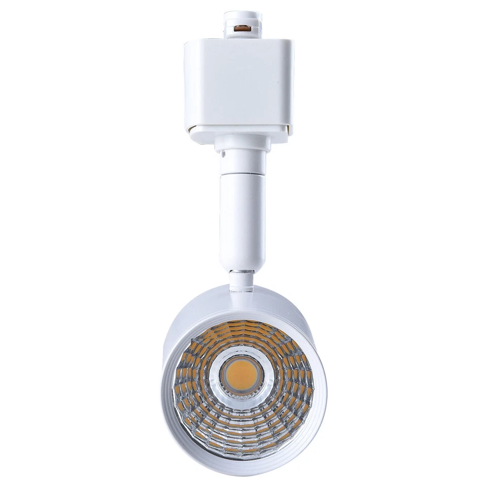 Paquete de 12 cabezales de iluminación LED de pista de 6,5 W compatibles con pista tipo H 4000K blanco Foto 2 de 4