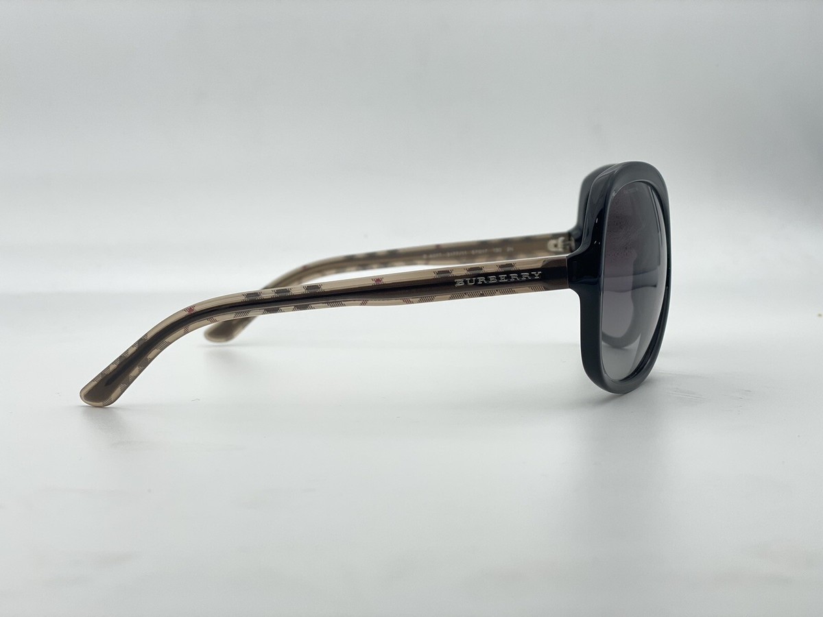 Women\'s Black Burberry Sunglasses Style: B 4077 Burberry BE4407 M (54 - 17) with Grey lenses and Black frame  main image 2