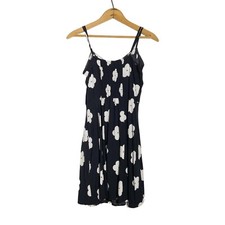 COTTON ON Women's Black and White Flower Sundress Adjustable Straps Small