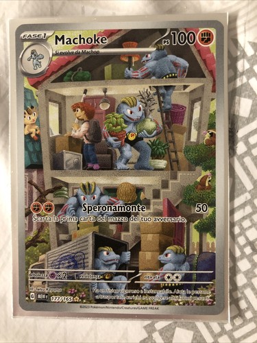 Pokemon Machoke 177/165 Full Art | Set 151 MEW Italiano | Near Mint