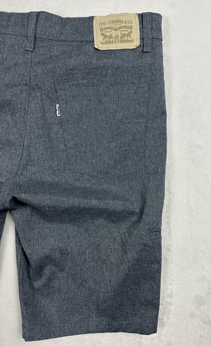 Levi's 511 Boys Shorts Size 18 Gray Hybrid 10" Inseam Quick Dry Outdoor Slim Fit - Picture 5 of 12