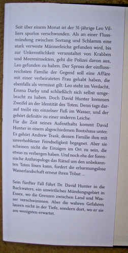 Simon Beckett: TOTENFANG - sehr gut erh. geb. EA 2016 - David Hunter, Forensik - Bild 4 von 4
