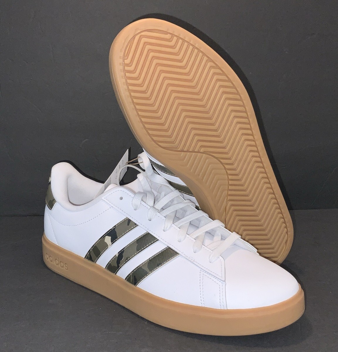 ON Men's Court-T　WHITE/INDIGO【海外サイズ：S】 adidas Originals GRAND COURT 2.0 Low Top Men's Shoes ID2952