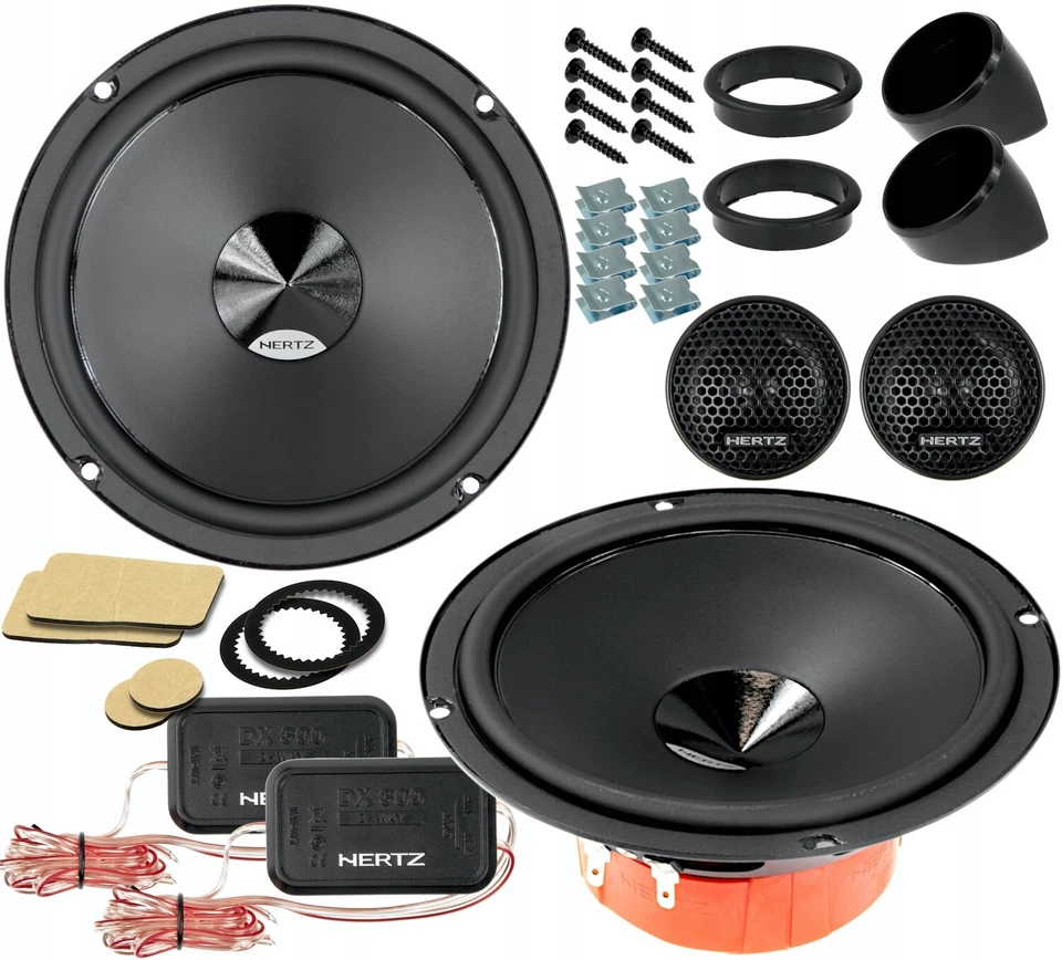 Kit 8 Casse Altoparlanti Hertz DSK165.3 per Fiat Panda 169 dal 2003 + Griglie Tw - Immagine 2 di 4
