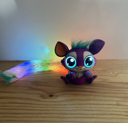 Mattel Lil Gleemerz WORKS Amiglow Loomur Furry Purple Tail Light Up ...
