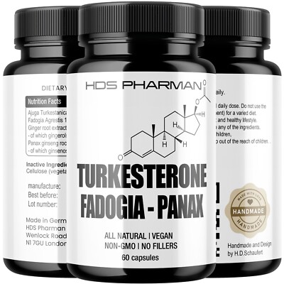 Turkesteron 60 Kapseln 500mg Stark Anabol Beste Qualität No Brand Muskelaufbau