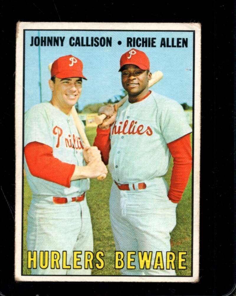 1967 TOPPS #309 JOHNNY CALLISON/DICK ALLEN GOOD+ PHILLIES HURLERS  *X105191