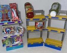 Zuru Mini Brands Grocery Store Accessories Lot Replacement Shelves Toys 12 Pc.