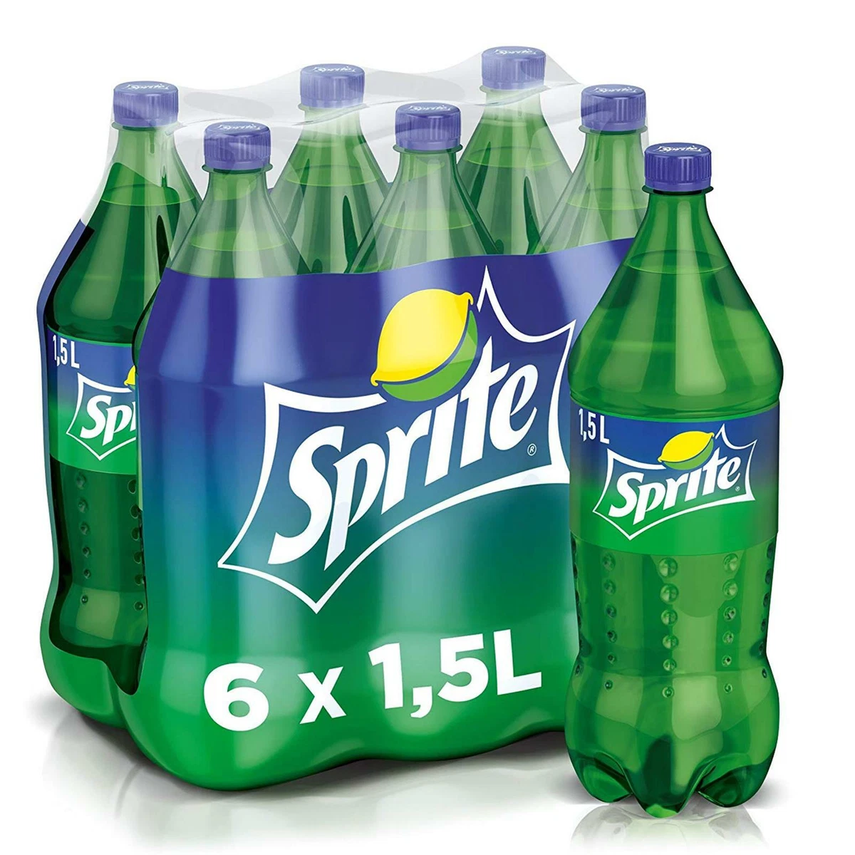 6 BOTTLES SPRITE PET 1.5 LITRE SPARKLING DRINK GAS LEMON LIME DRINK