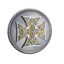 Iron Cross Belt Buckle Men's Rotatable Metal Buckle New MB 8