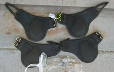 Classic Equine Fetlock Boots Black LARGE Lot of 2 Pairs