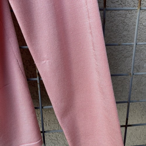 Cárdigan L bordado floral vintage rosa 83% seda rosa abotonado - Imagen 6 de 9