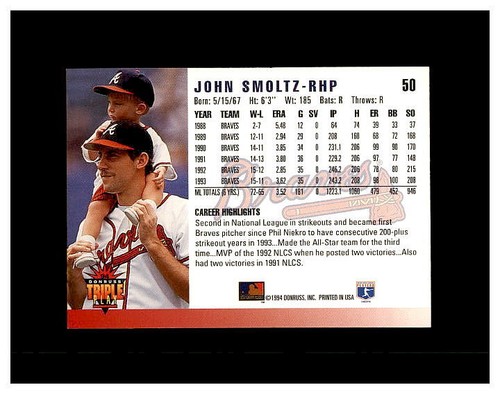 JOHN SMOLTZ YOU PICK SEE SCANS OF EVERY CARD - Picture 241 of 379