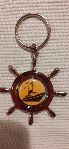 Keyring ships wheel, a little bit of history. Royal Yacht Brittania, spinner. - Picture 3 of 3