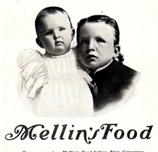 1902 ad vintage Mellin's Food Baby Elsie & Lawrence Oscar Wolfe Minneapolis Minn