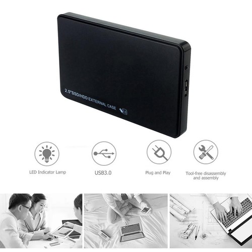 Boîtier pour ordinateur portable 2,5" SATA USB 3.0 disque dur disque dur disque dur SSD .` US