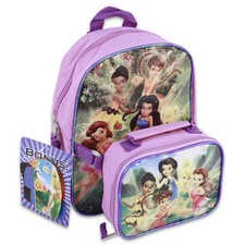 Backpack 10.5" Detachable Utility Case Disney Tinkerbell Fairies Purple NWT
