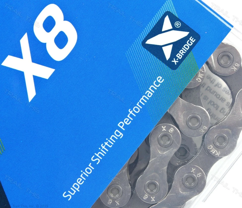 Corrente de bicicleta KMC X8 6/7/8 18/21/24 velocidade 116L serve para 3x7 3x8 estrada MTB SRAM Shimano - Imagem 2 de 3