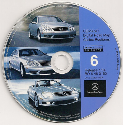 2001 2002 2003 2004 Mercedes C230 C240 C320 C32 Navigation CD #6 Ohio Valley Map