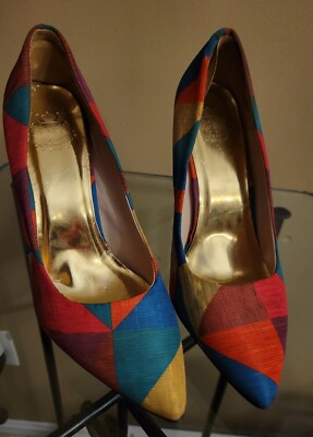 cape robbin heels for Sz Multi Geometric 80s