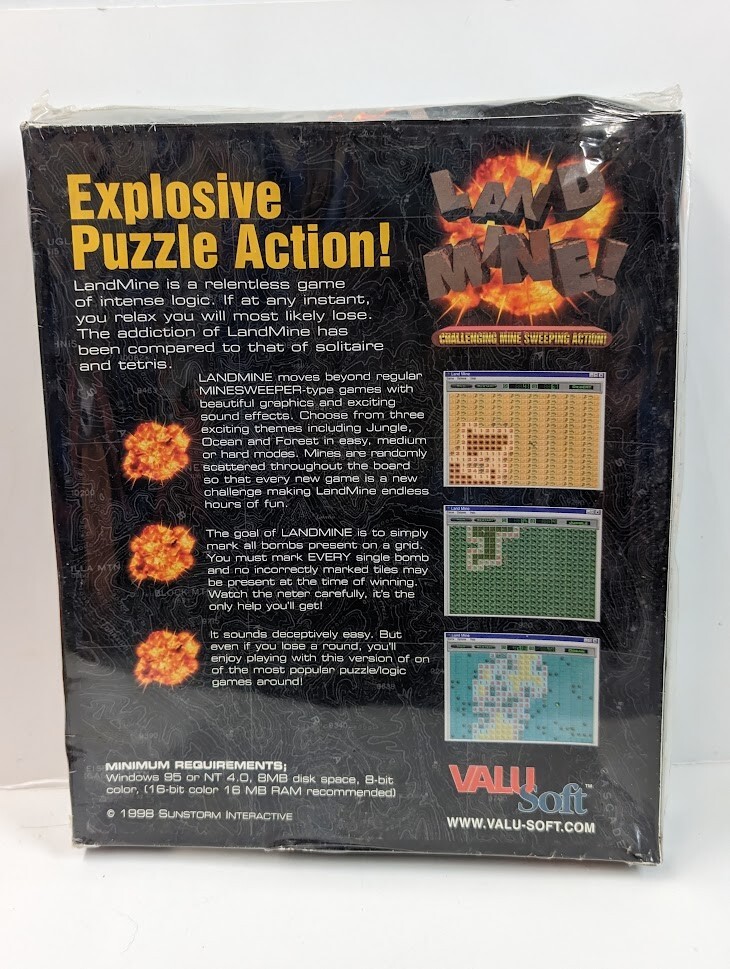 Land Mine Mine Sweeping Game Windows CD ROM Windows 95 / NT 1998